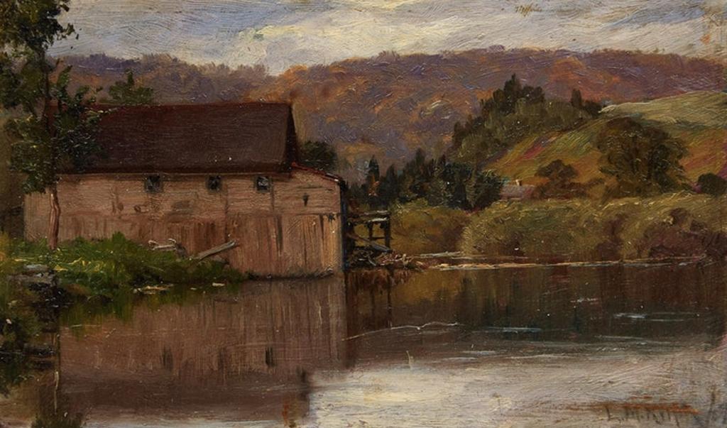 L.M. Kilpin (1853-1919) - Shoreline Landscape