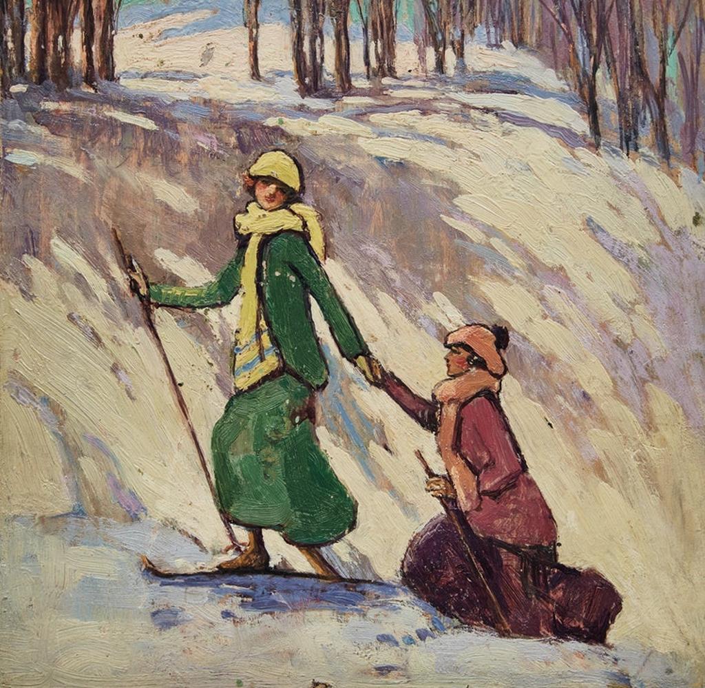 Regina Seiden (1897-1991) - Skiers