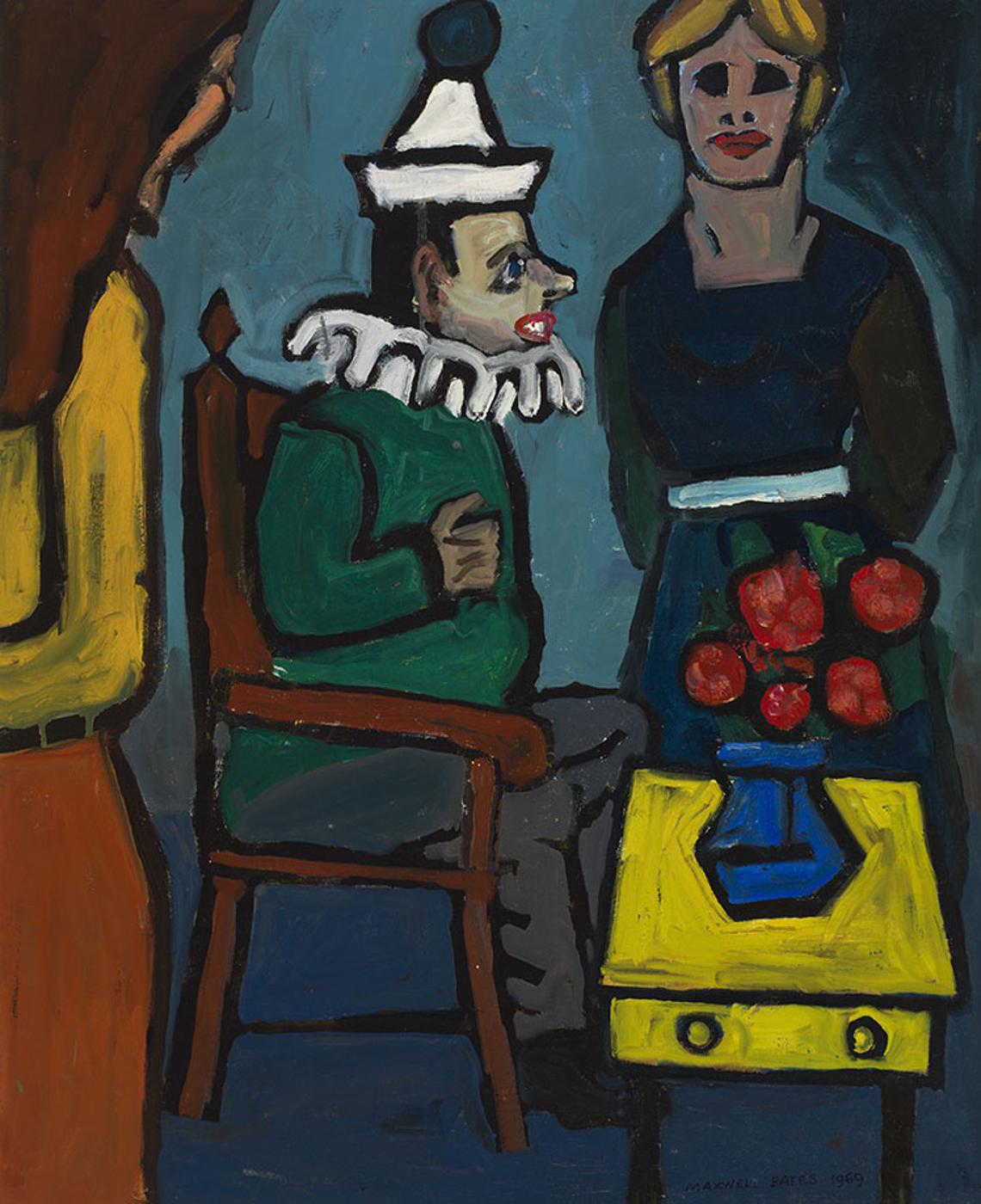 Maxwell Bennett Bates (1906-1980) - Clown