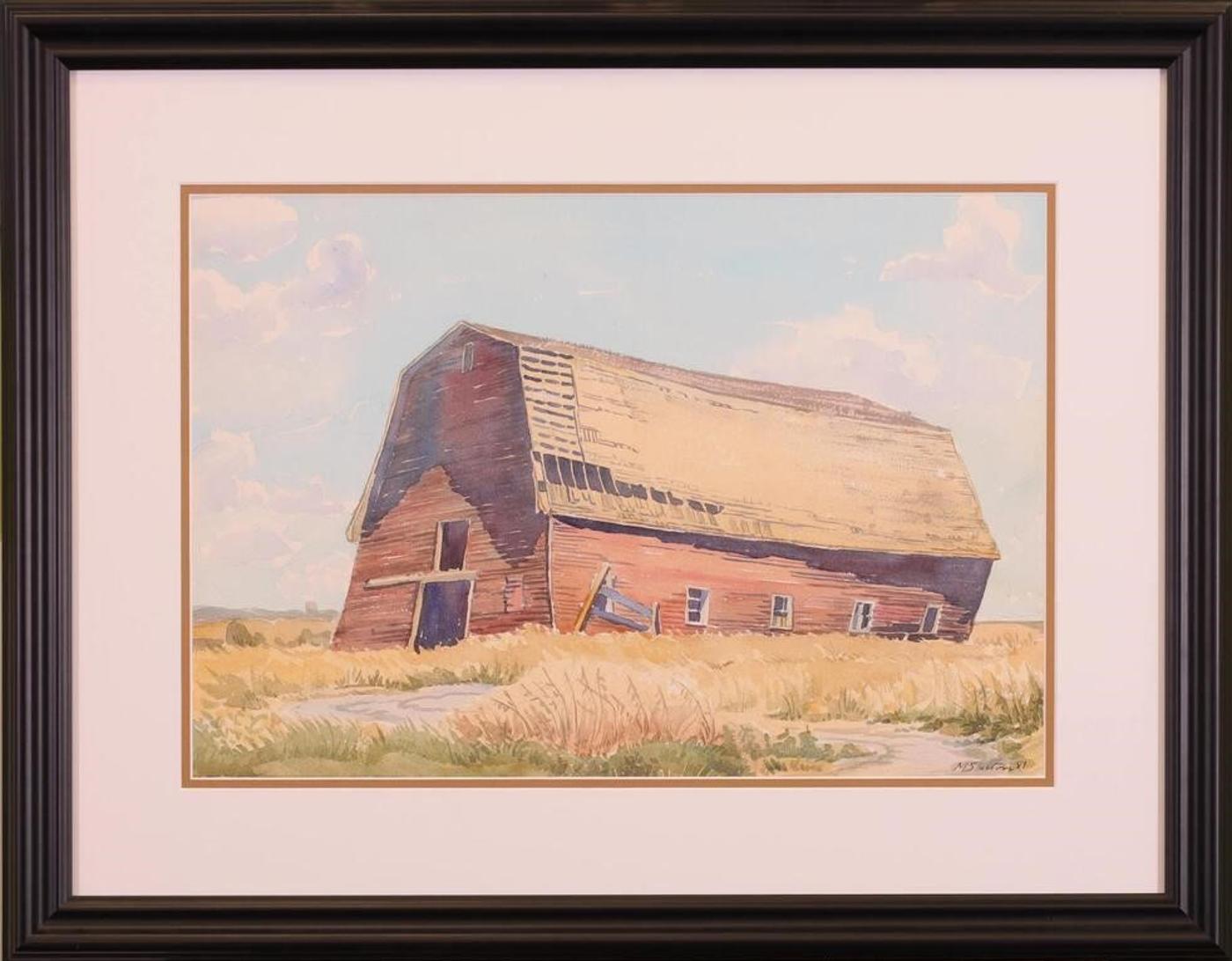 Margaret Dorothy Shelton (1915-1984) - Untitled, Old Barn; 1981