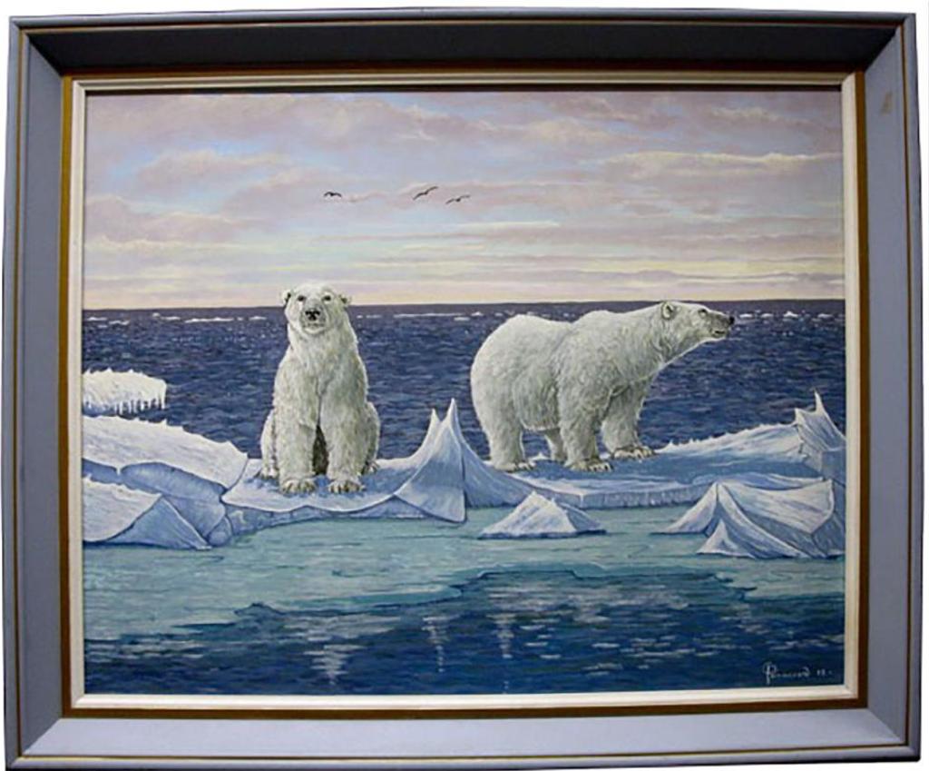 Robert Paananen (1934) - Polar Bears On Ice Floe