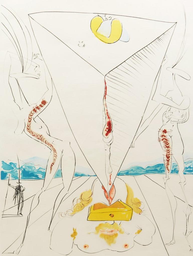 Salvador Dalí (1904-1989) - Philosophe écrasé par le cosmos (from La Conquête du Cosmos) (Michler/Löpsinger 642)