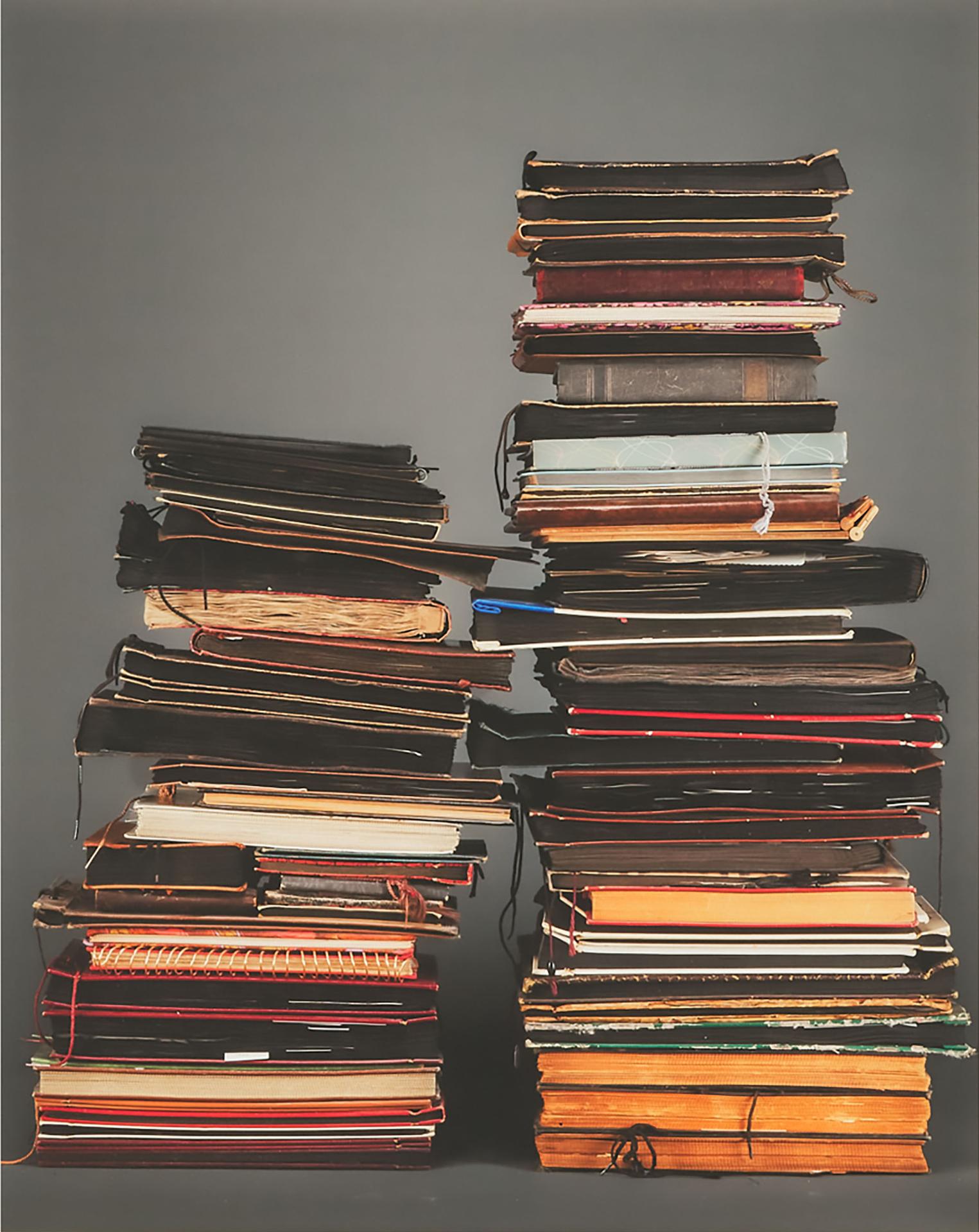 Max Dean - Two Stacks Of Photo Albums, 2012