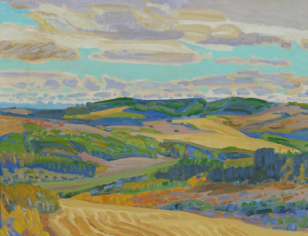 Illingworth Holey (Buck) Kerr (1905-1989) - Foothills, Blue & Gold; 1970