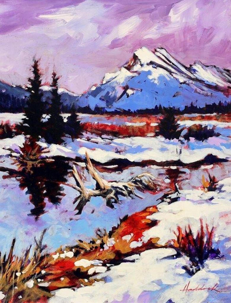 Perry Haddock (1946) - Mt. Rundle From Vermilion Flats