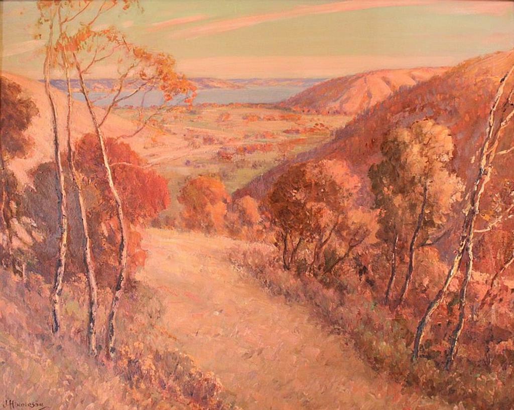 James Henderson (1871-1951) - Sunset Glow- Fort Qu' Appelle