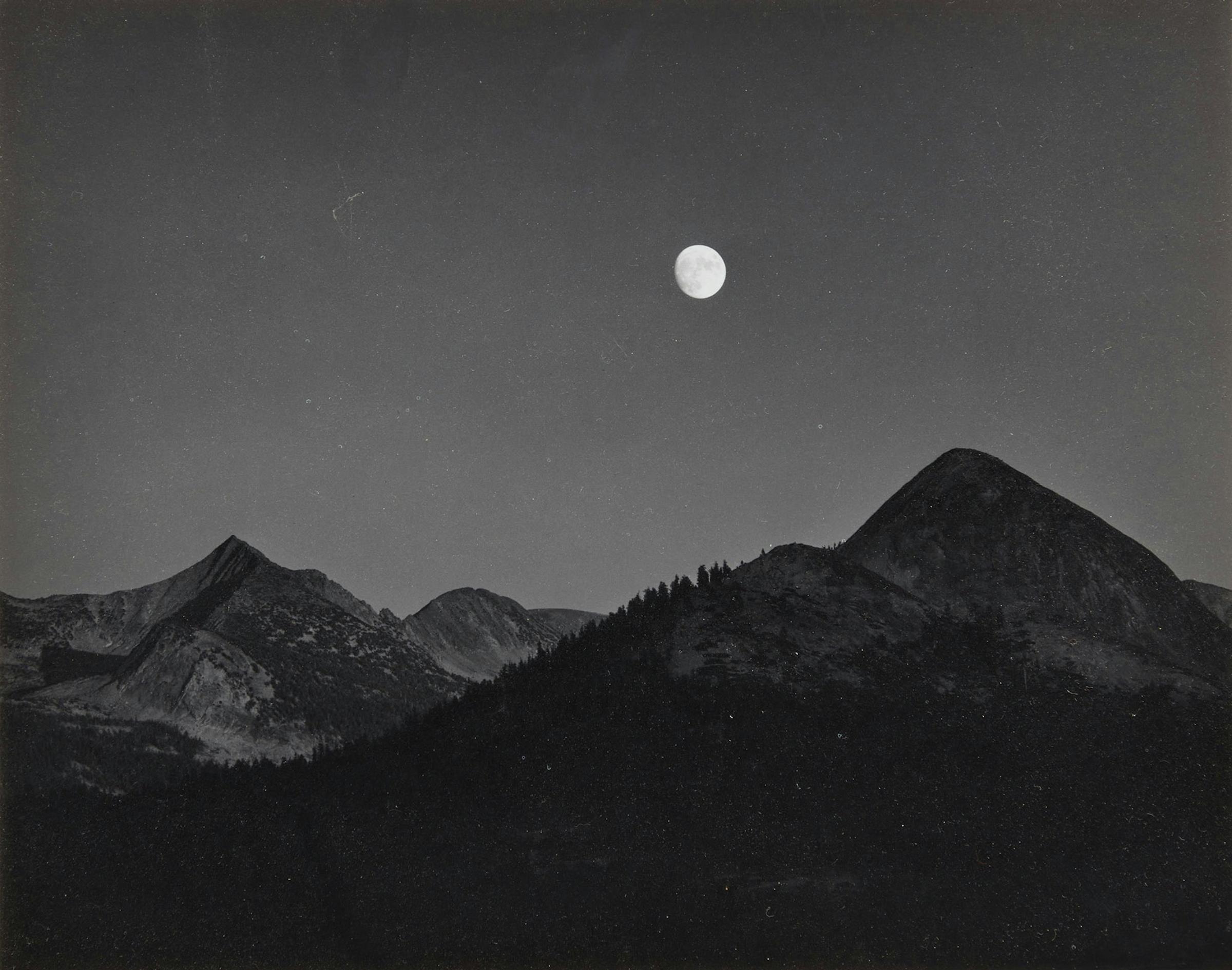 Ansel Easton Adams (1902-1984) - Moonrise from Glacier Point, Yosemite National Park