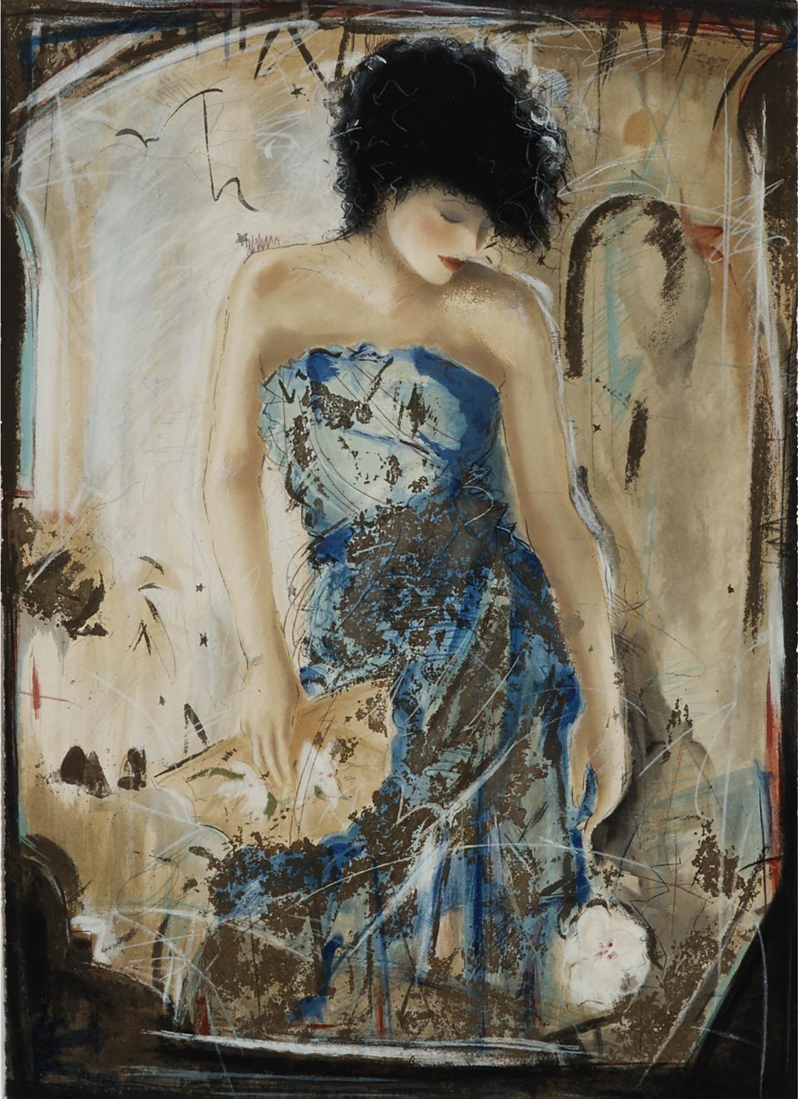 Janet Treby (1955) - Girl With Fan, 1995