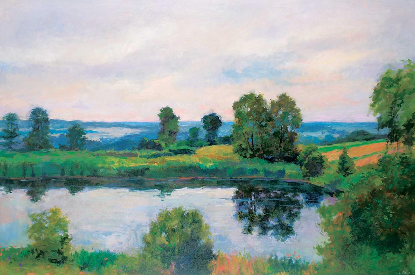 Joro Petkov (1960) - Untitled - Early Morning Pond