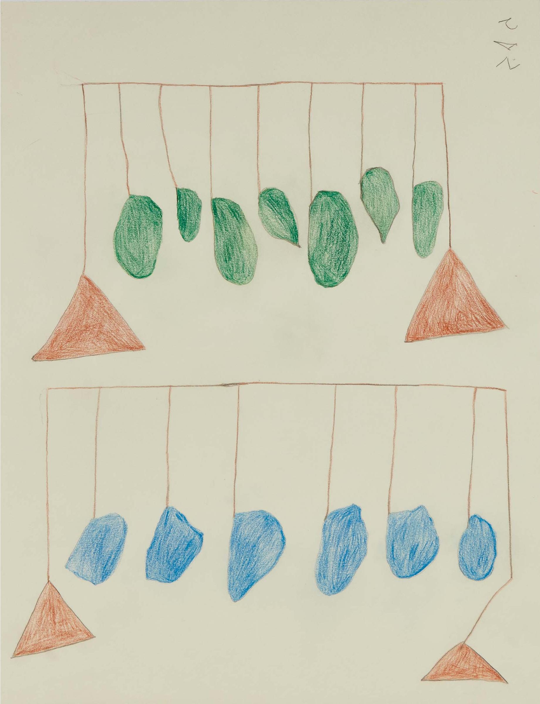 Sheojuk Etidlooie (1932-1999) - Untitled (Drying Racks), Ca. 1997-98