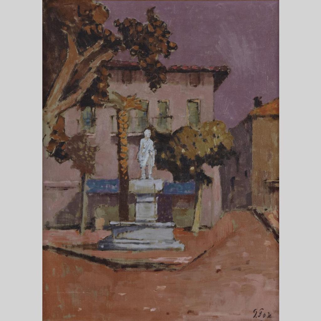 John Richard Fox (1927-2008) - Street Scene, Provence
