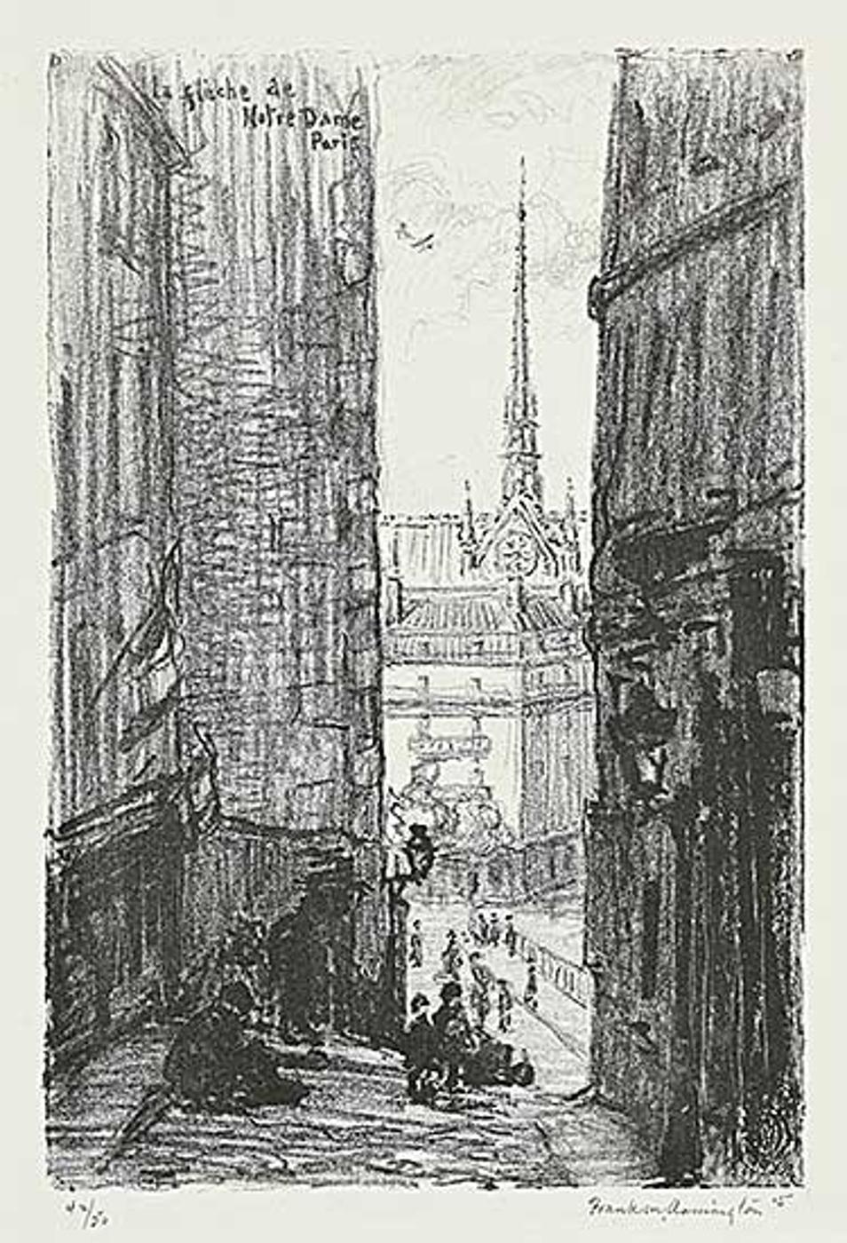 Franklin Milton Armington (1876-1941) - La Fleche de Notre-Dame, Paris