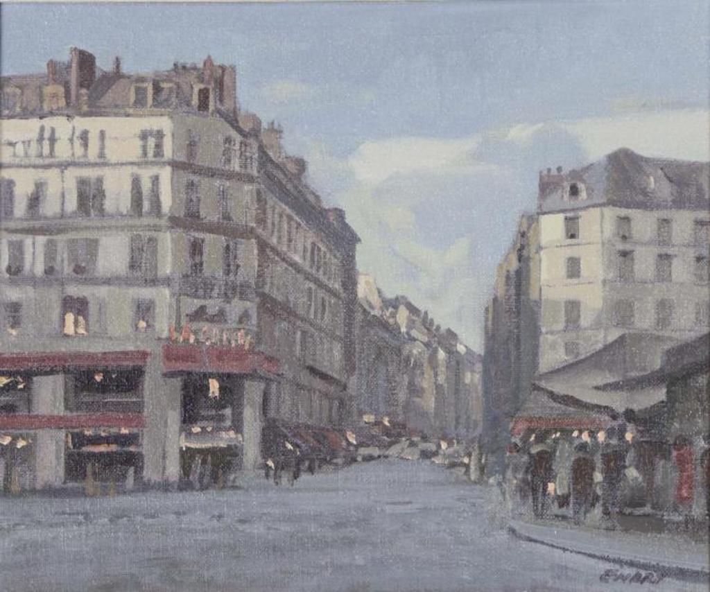 Peter Maxwell Ewart (1918-2001) - A Paris Street (Near Place de la Republique)