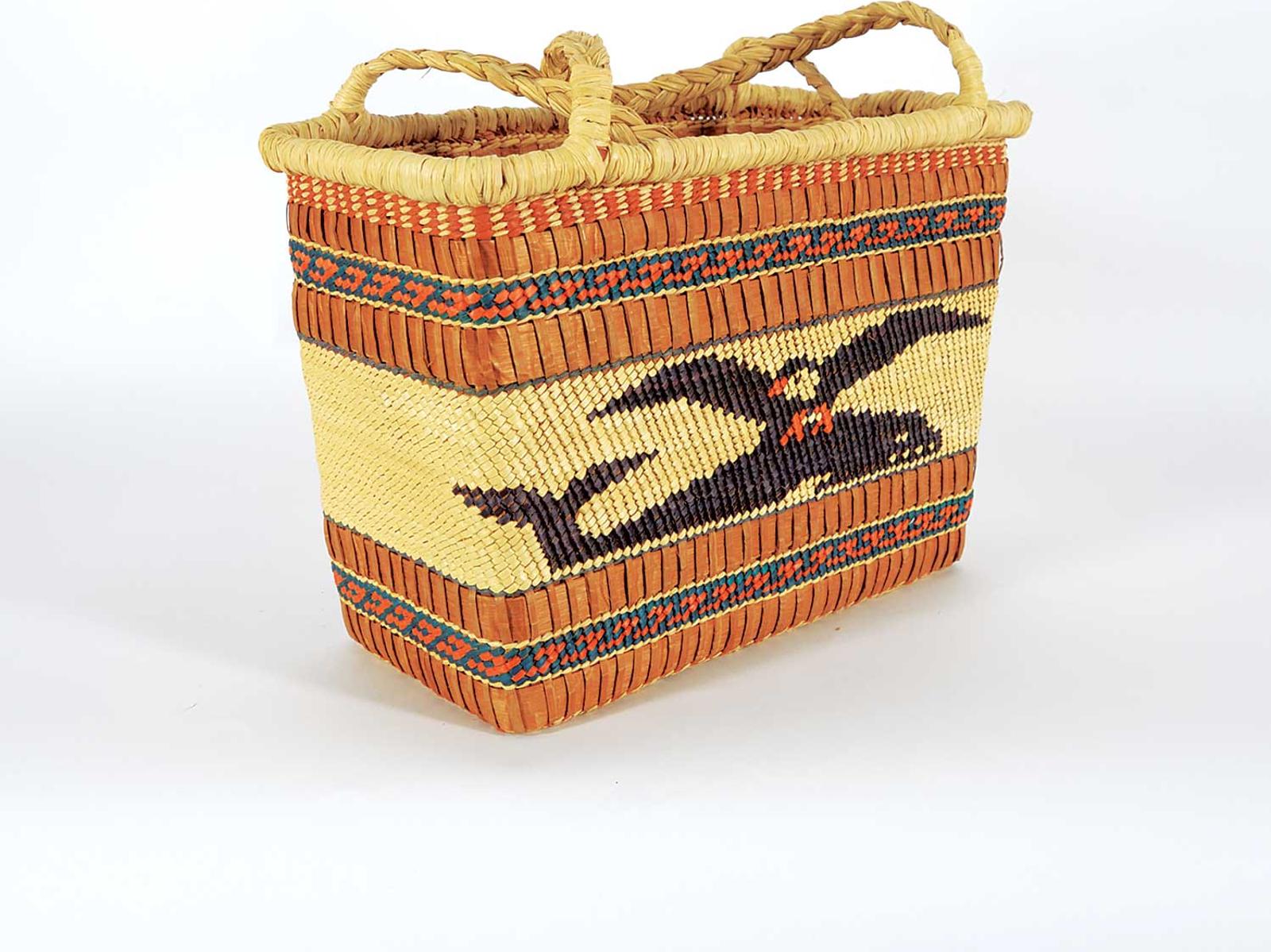 First Nations Basket School - Whale and Bird Handbasket