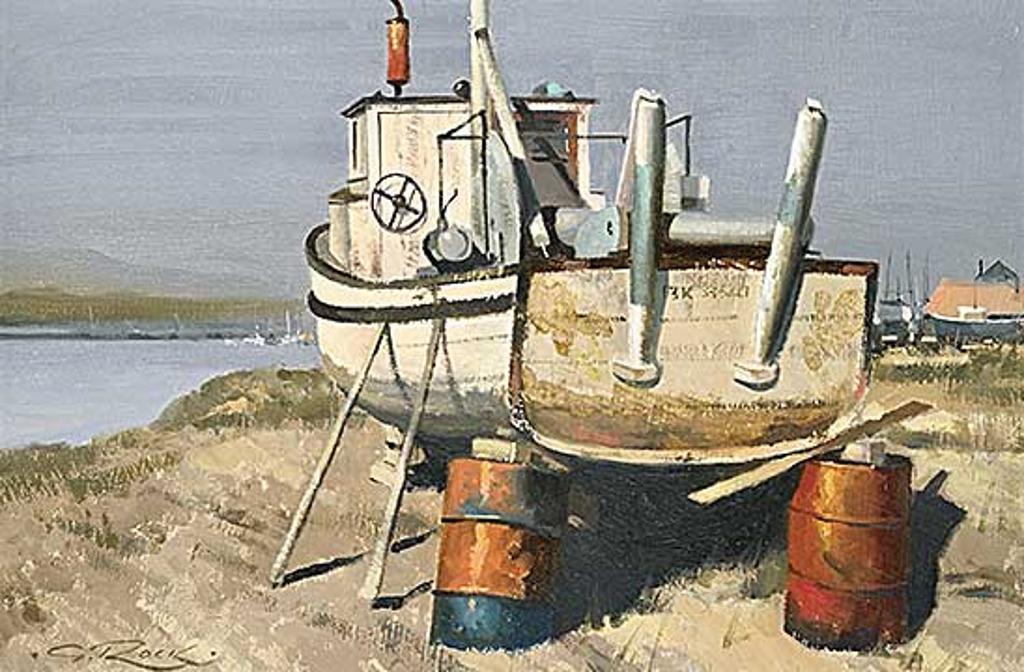 Geoffrey Allan Rock (1923-2000) - Boat Study, Fraser River