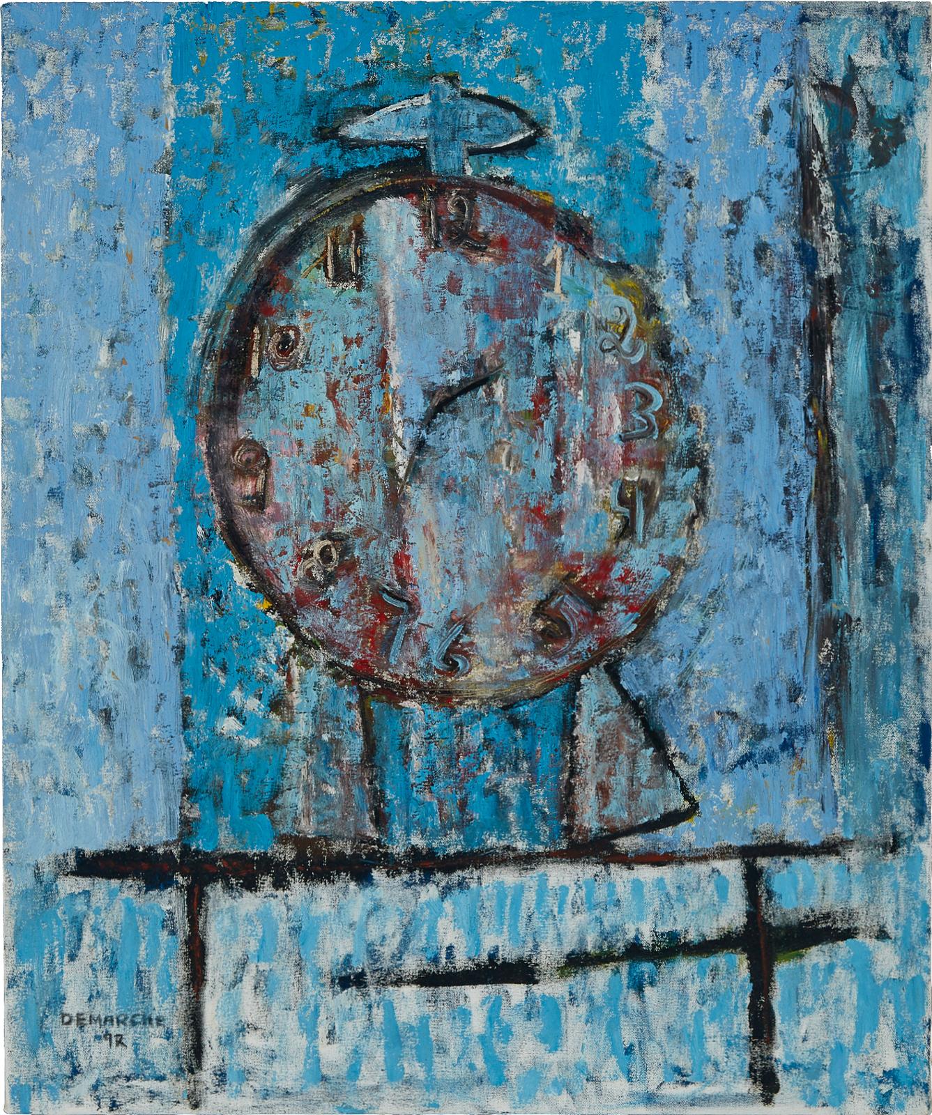 Josué Demarche (1958) - Blue Clock, 1992