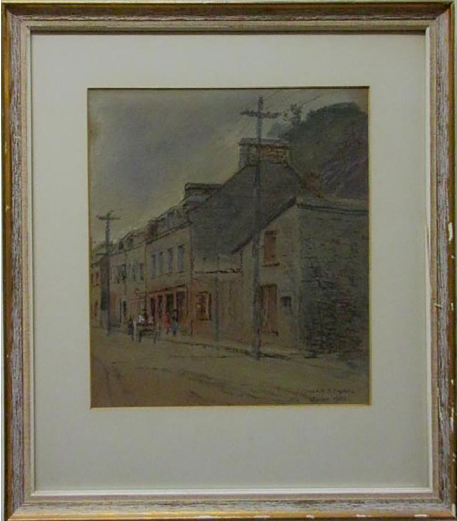 Owen B. Staples (1866-1949) - Quebec Street Scene; Amaryllis
