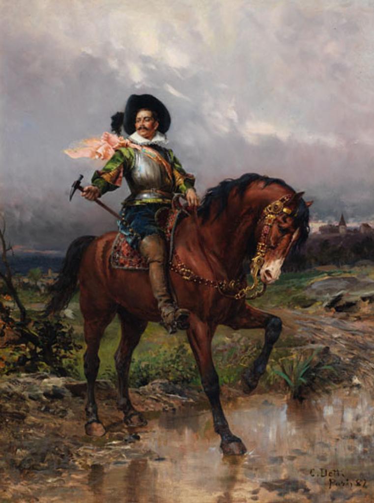 Cesare Auguste Detti (1847-1914) - Knight On Horseback
