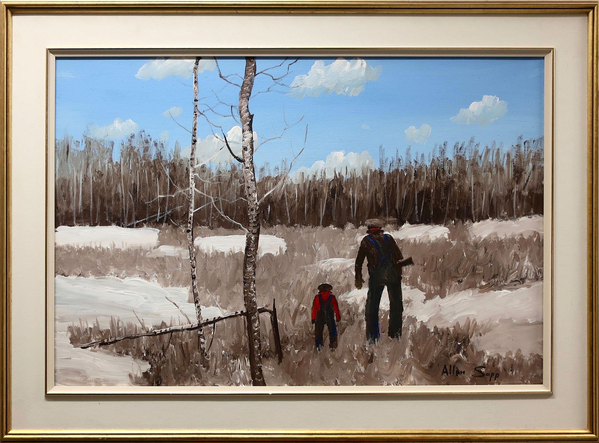 Allen Fredrick Sapp (1929-2015) - Untitled (Father & Son Going Hunting)
