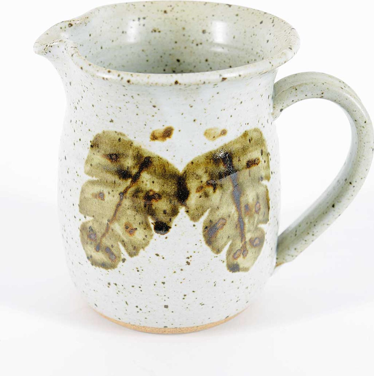 British Columbia School (1810) - Untitled - Grey Pitcher with Leaf Design