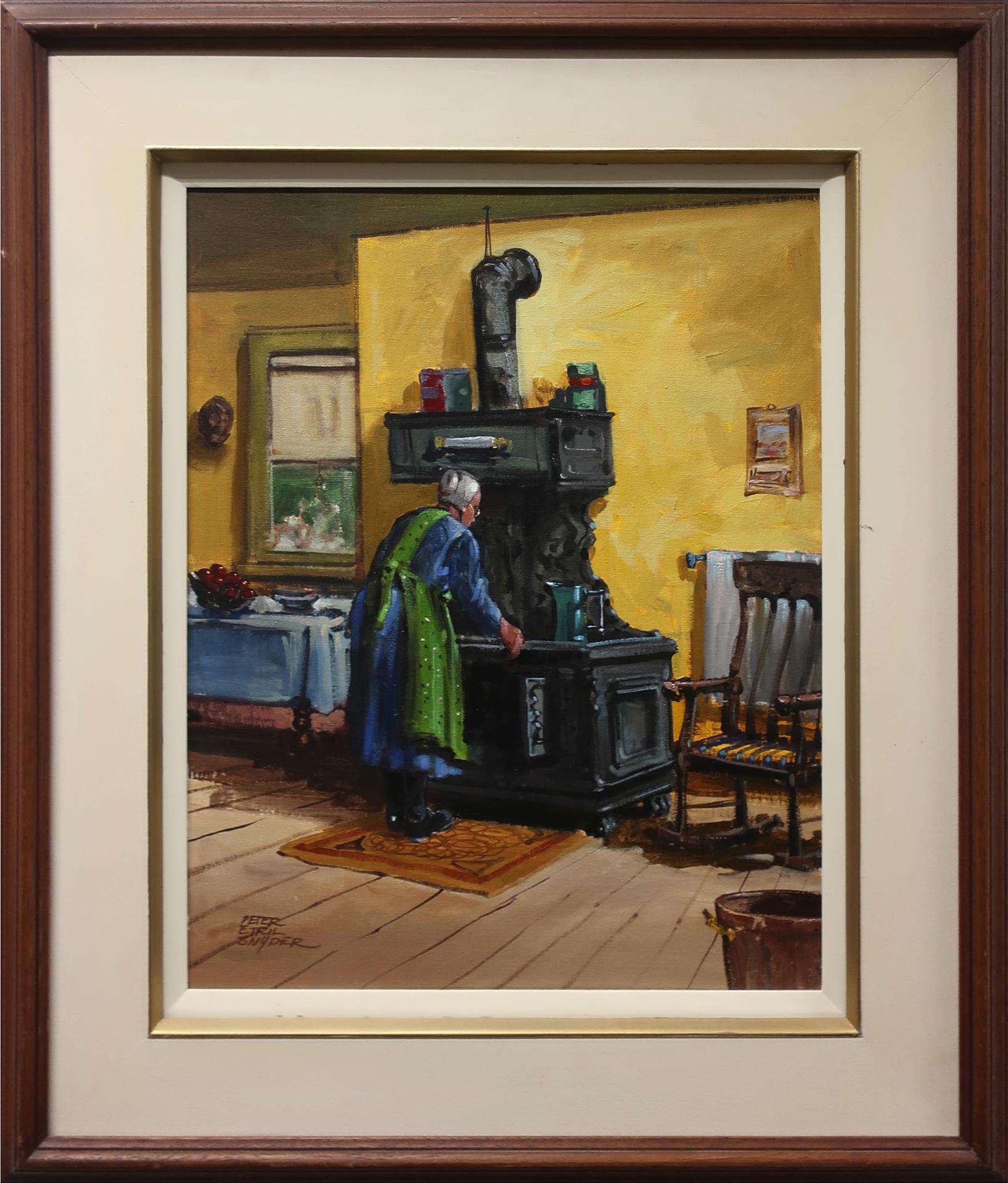 Peter Etril Snyder (1944-2017) - Untitled (Woman At Old Stove)
