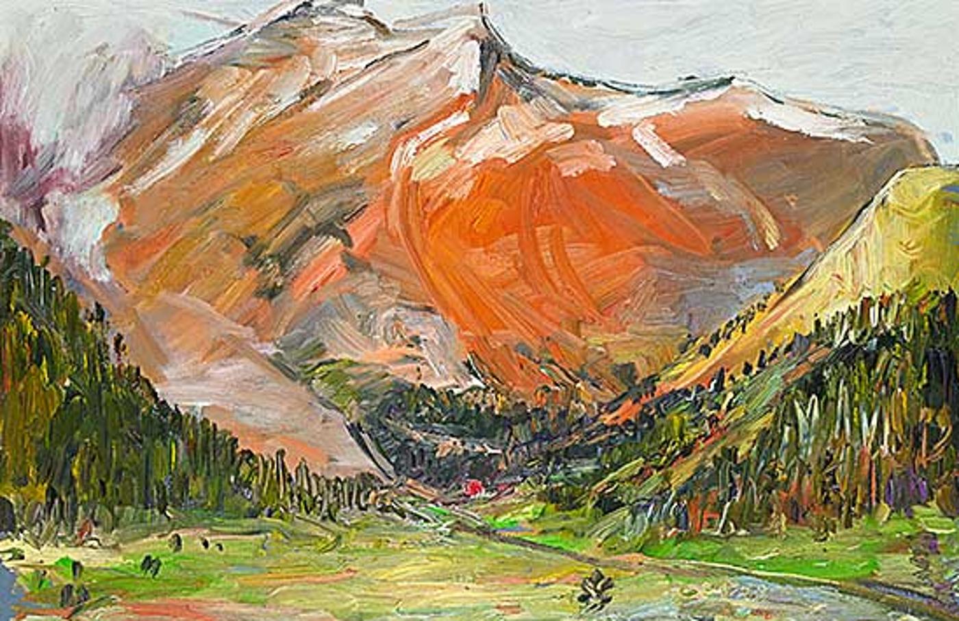 Judith Zinkan - U Valley Ochre Red Mountain [The Crowds Applauded]