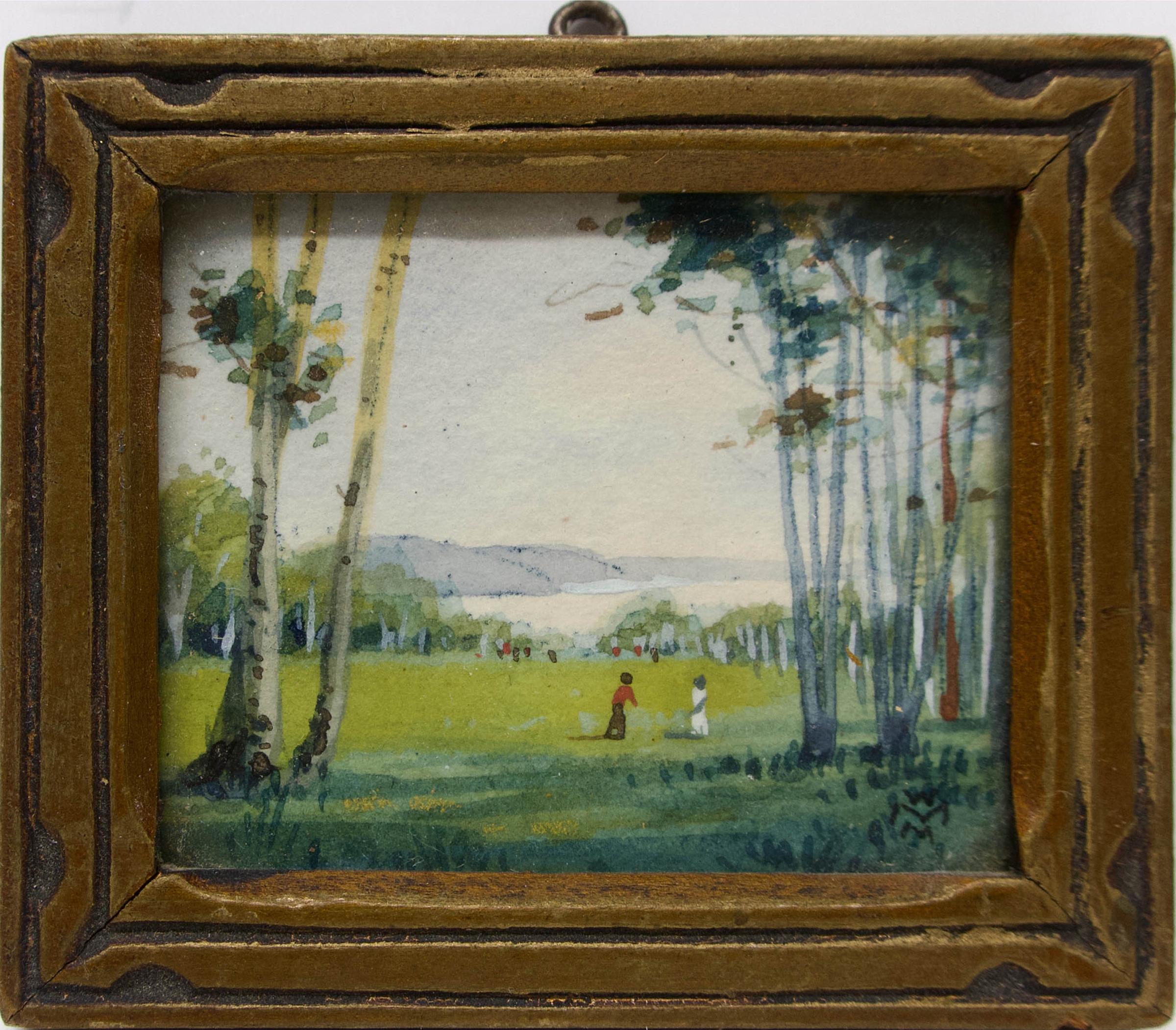 Willard Morse Mitchell (1879-1955) - A View On The Beautiful Golf Links Of The New Manoir Richelieu At Murray Bay, P.Q.