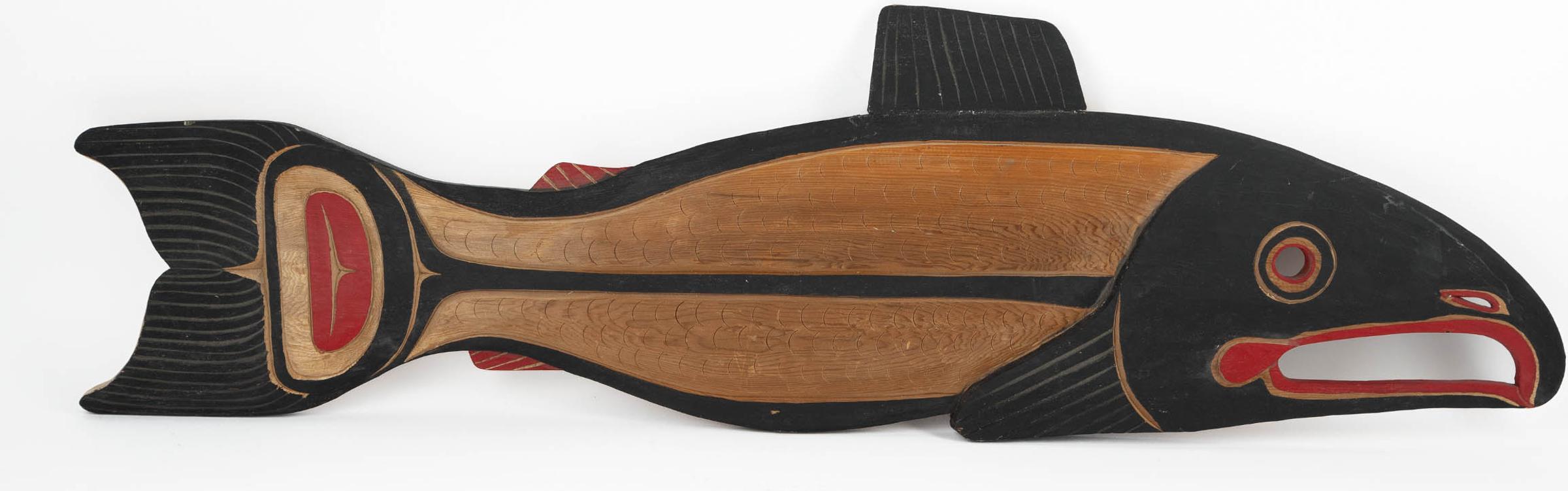 Jim Charlie (1967) - Salmon Carving, 1987