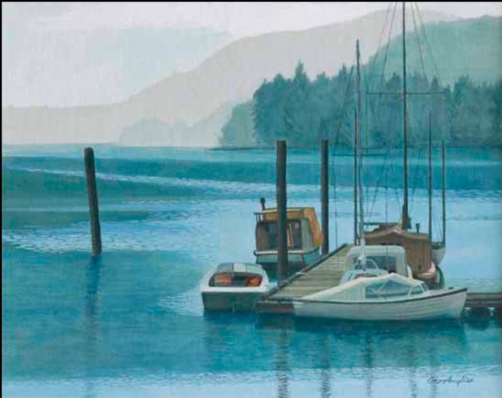 George James Angliss (1921-1991) - Boats at Dawn, Hornby Island (02540/2013-1506)