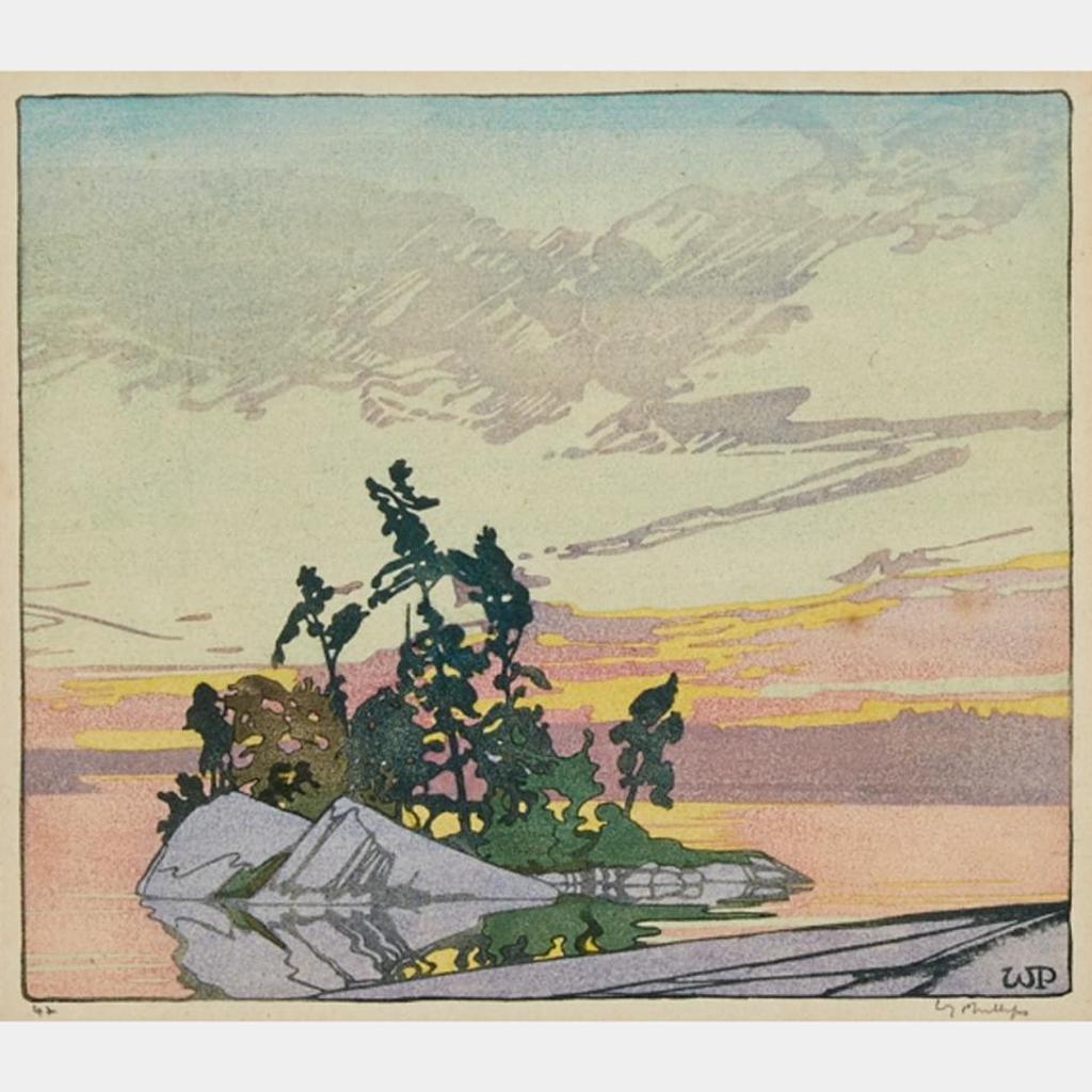 Walter Joseph (W.J.) Phillips (1884-1963) - Sunset, Lake Of The Woods, 1928