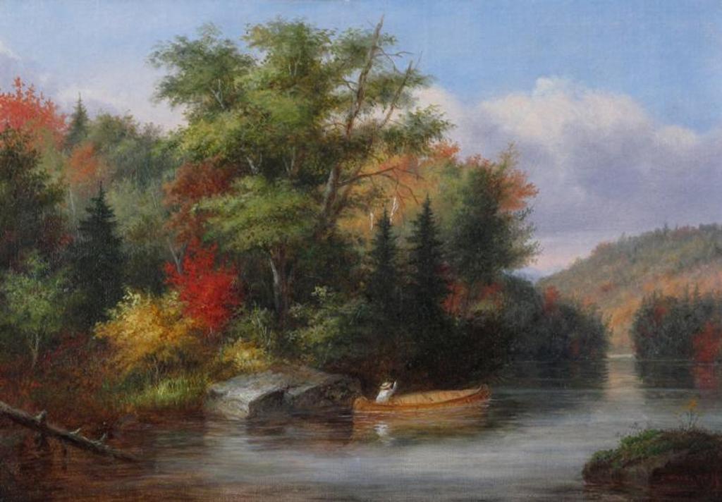Cornelius David Krieghoff (1815-1872) - Autumn, Lake St. Charles