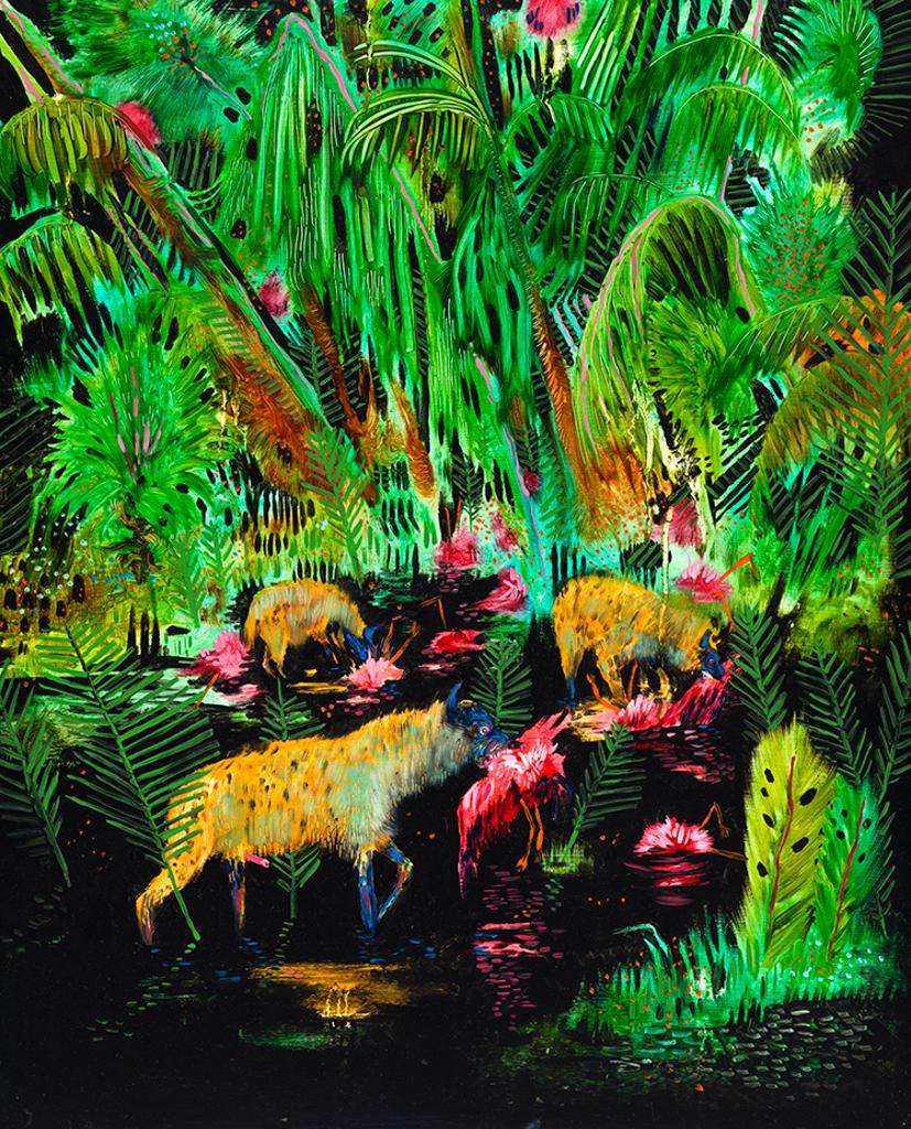 André Ethier - Untitled (Jungle Scene)