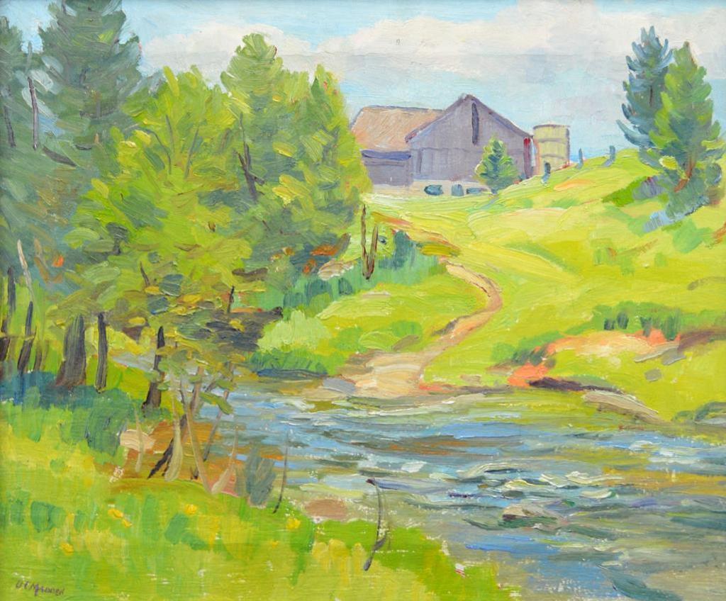 Orville Madden (1892-1971) - Farm on the River