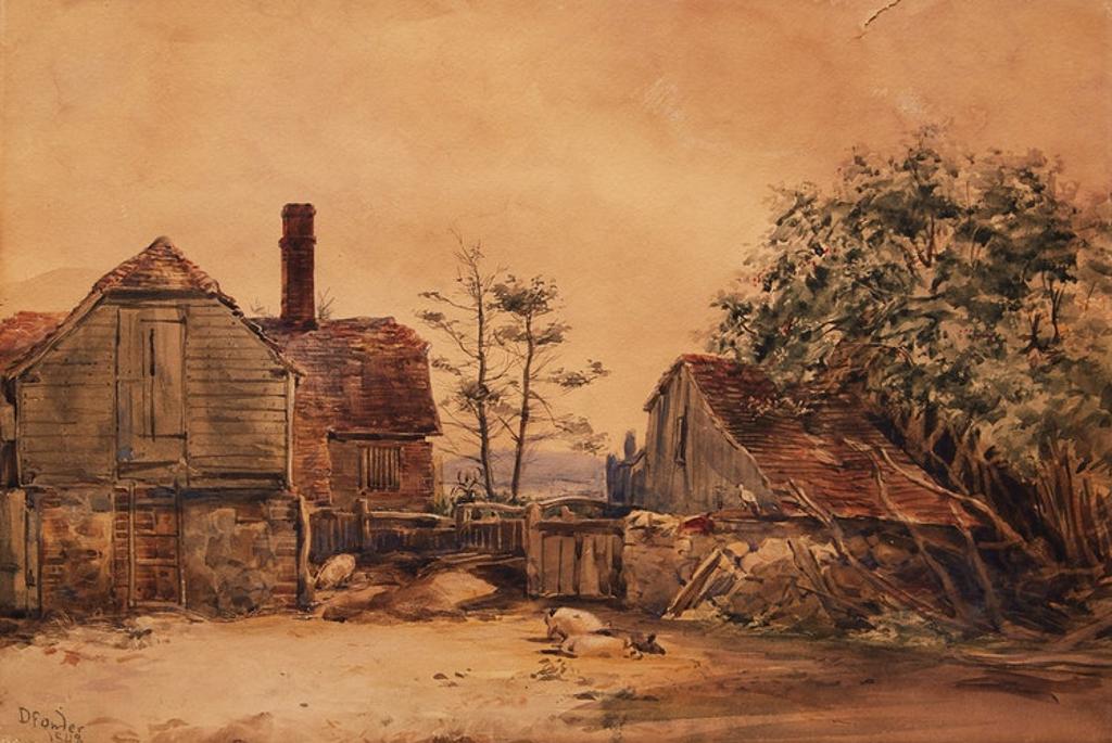Daniel Fowler (1810-1894) - Farm Scene