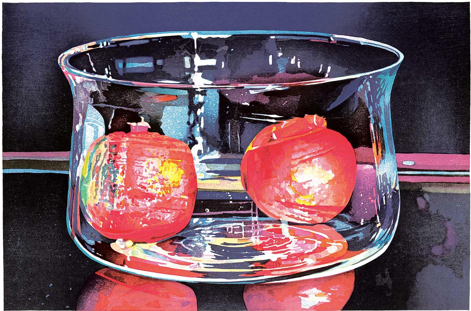 Mary Frances West Pratt (1935-2018) - Pomegranates in a Dark Room  #65/75