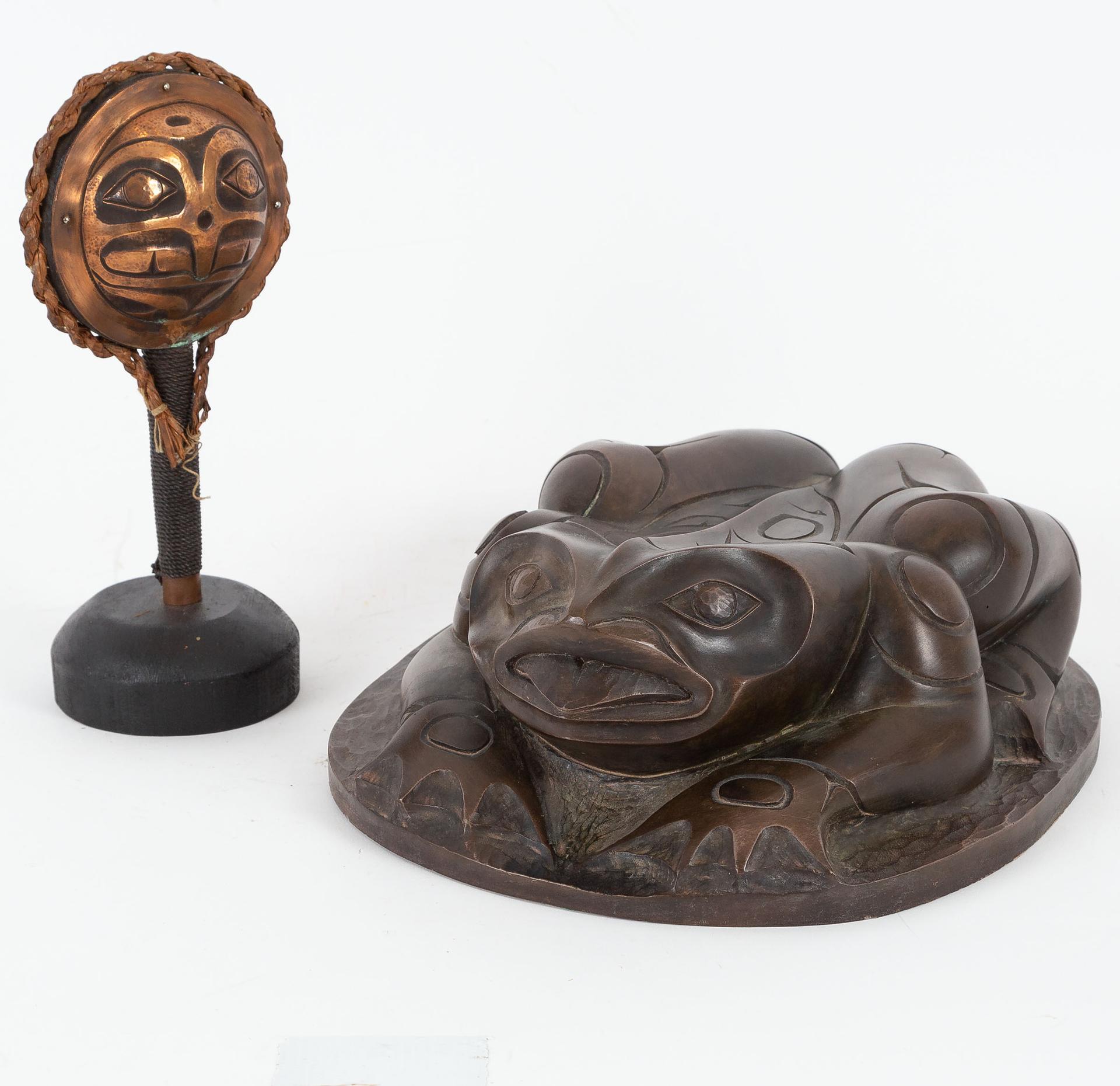 Wayne Carlick - Copper Frog Mask And Copper Rattle