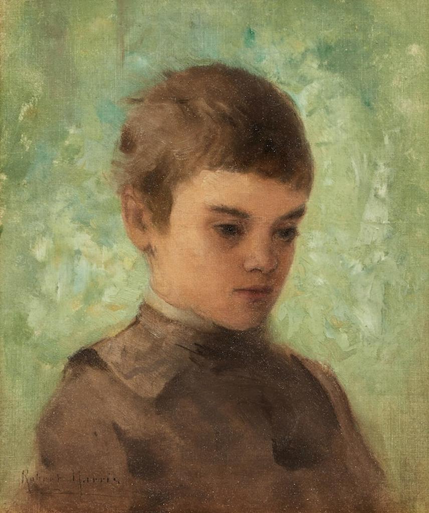 Robert Harris (1849-1919) - Portrait of a Young Boy