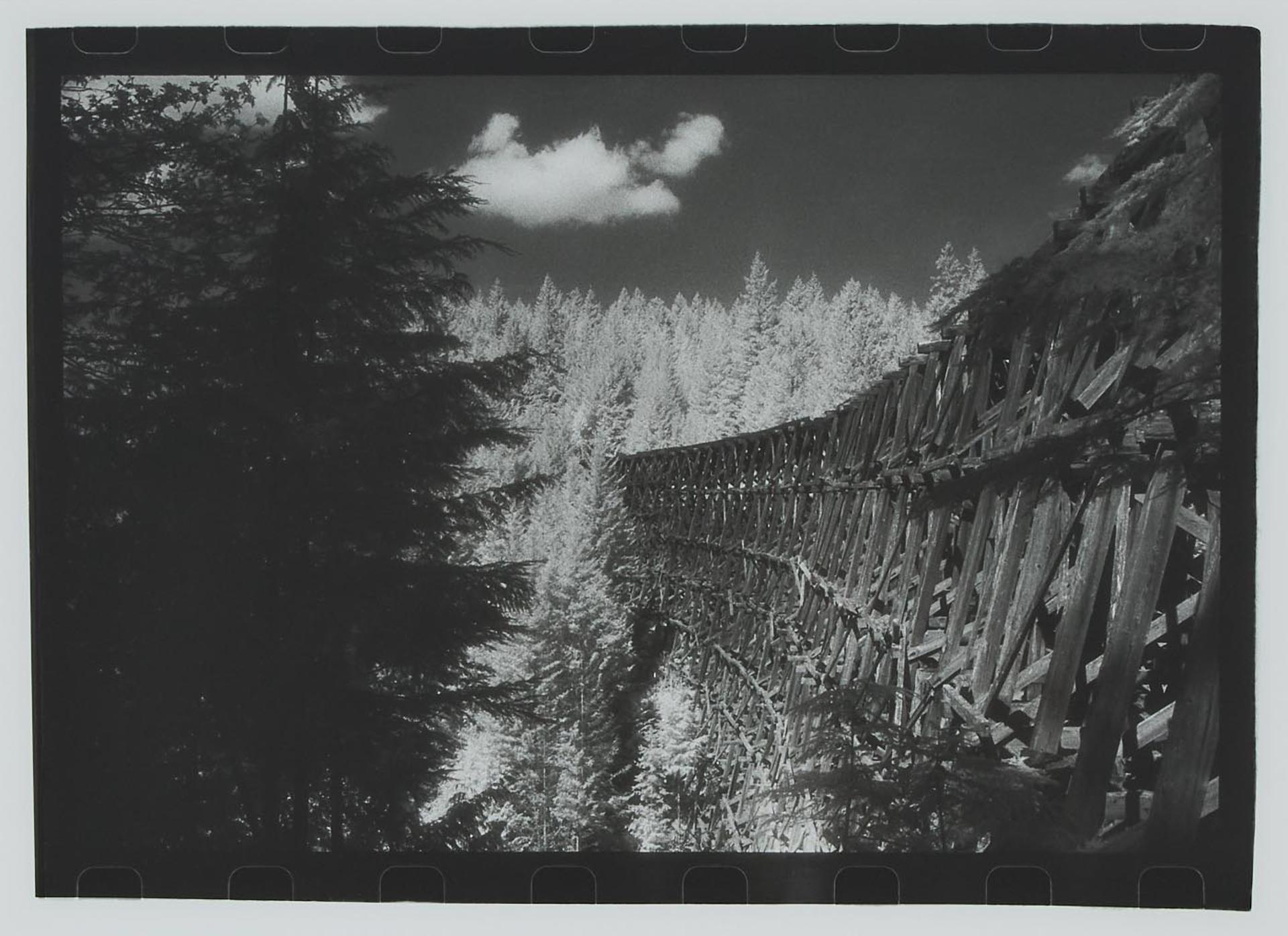 Jane Hinton (1936) - Canadian Cliché #3, B.C. Wooden Trestle Singel, 2003