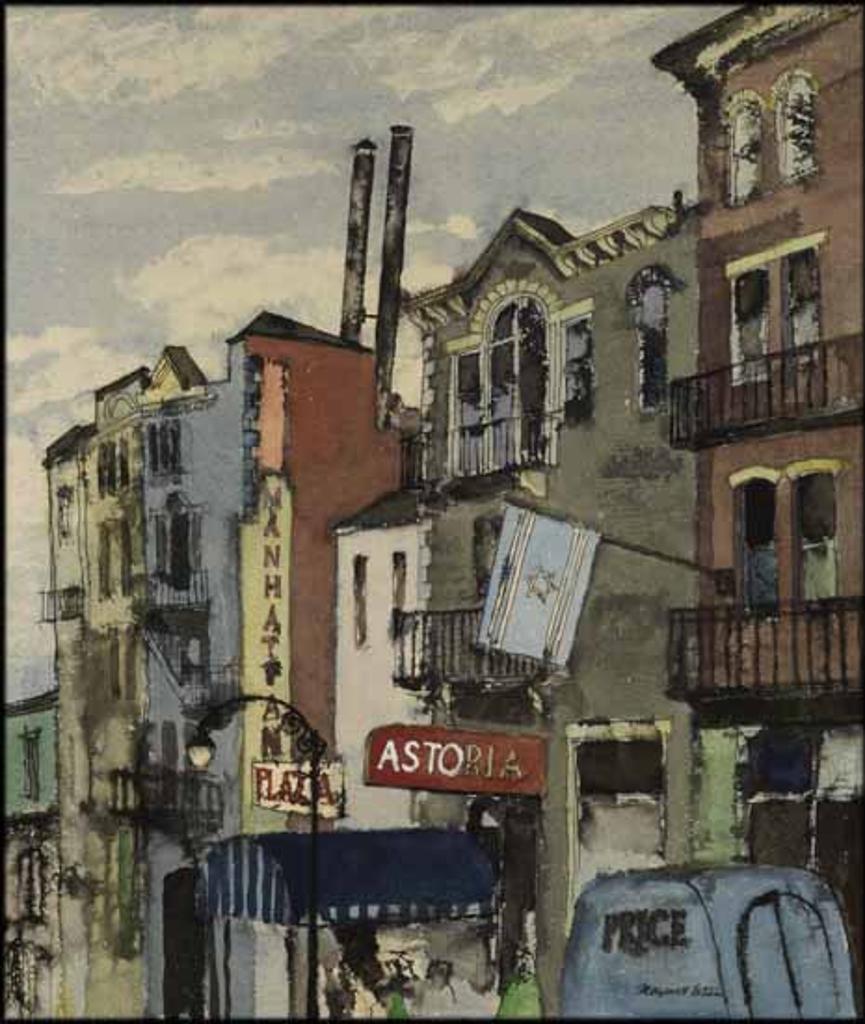 Maxwell Bennett Bates (1906-1980) - Street Scene, New York