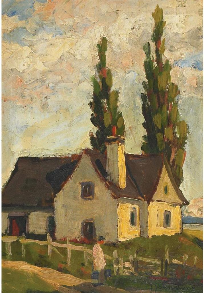 John Young Johnstone (1887-1930) - Old House, St. Joachim, P.Q., 1918