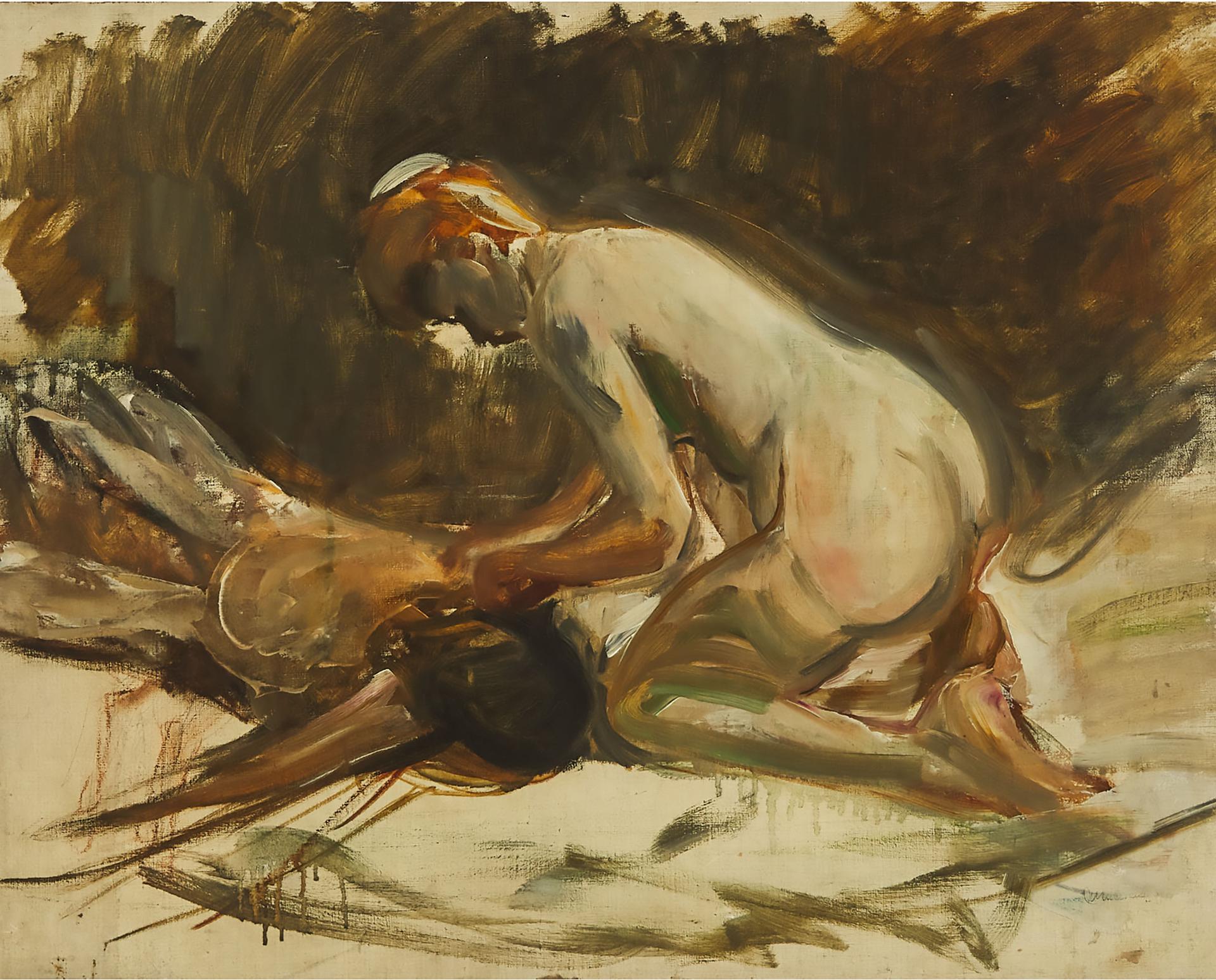 Max Liebermann (1847-1935) - Study For Samson And Delilah  Circa 1901-1902 [e. 1907/26]