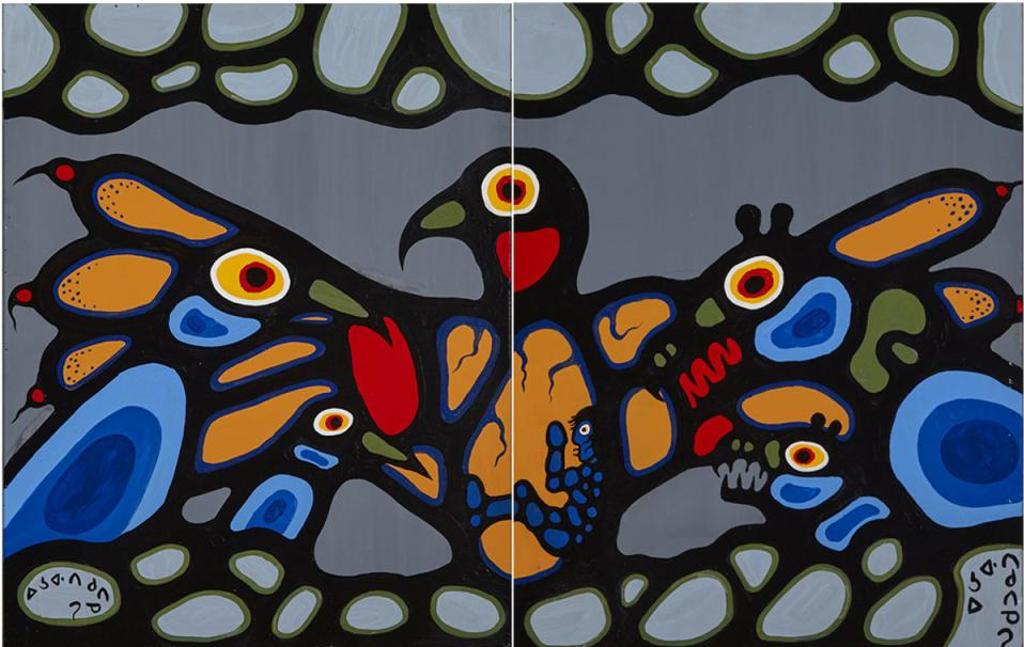 Norval H. Morrisseau (1931-2007) - Untitled Diptych