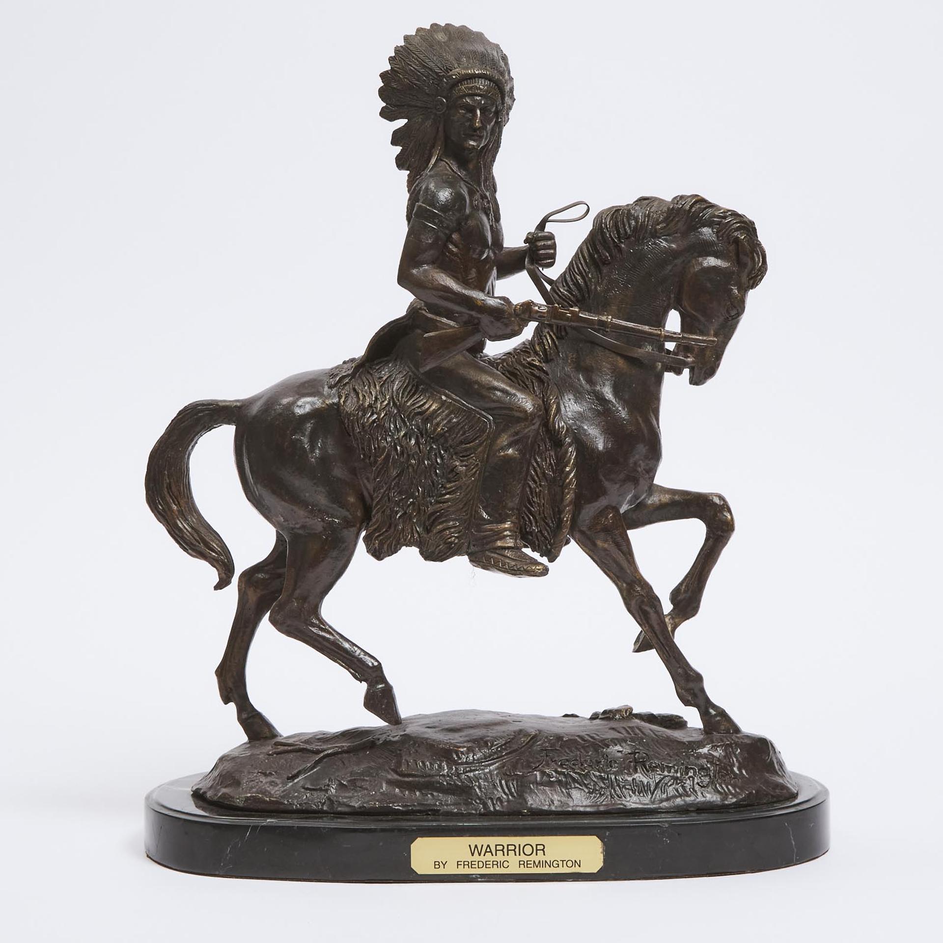 Manner of Frederic Sackrider Remington - Warrior