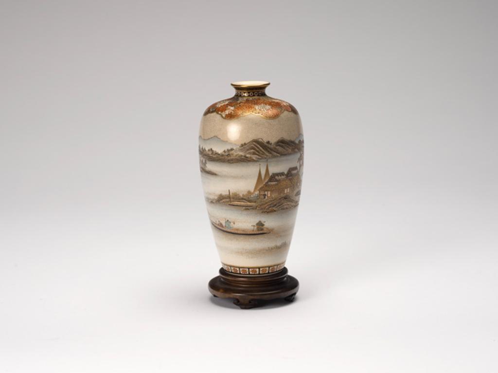 Yabu Meizan (1853-1934) - A Japanese Satsuma 'Landscape' Vase, Meiji Period, Circa 1900