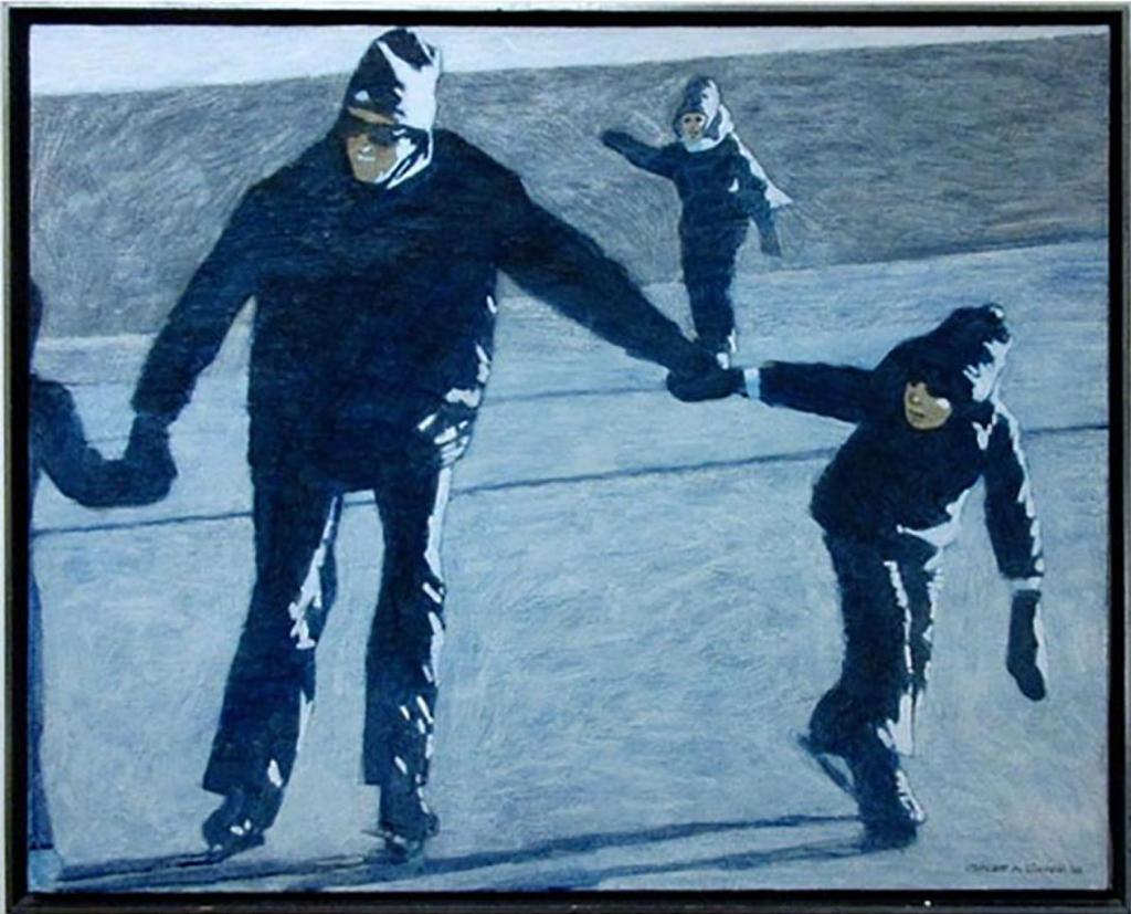 Claude Alphonse Simard (1956-2014) - Skaters In Blue