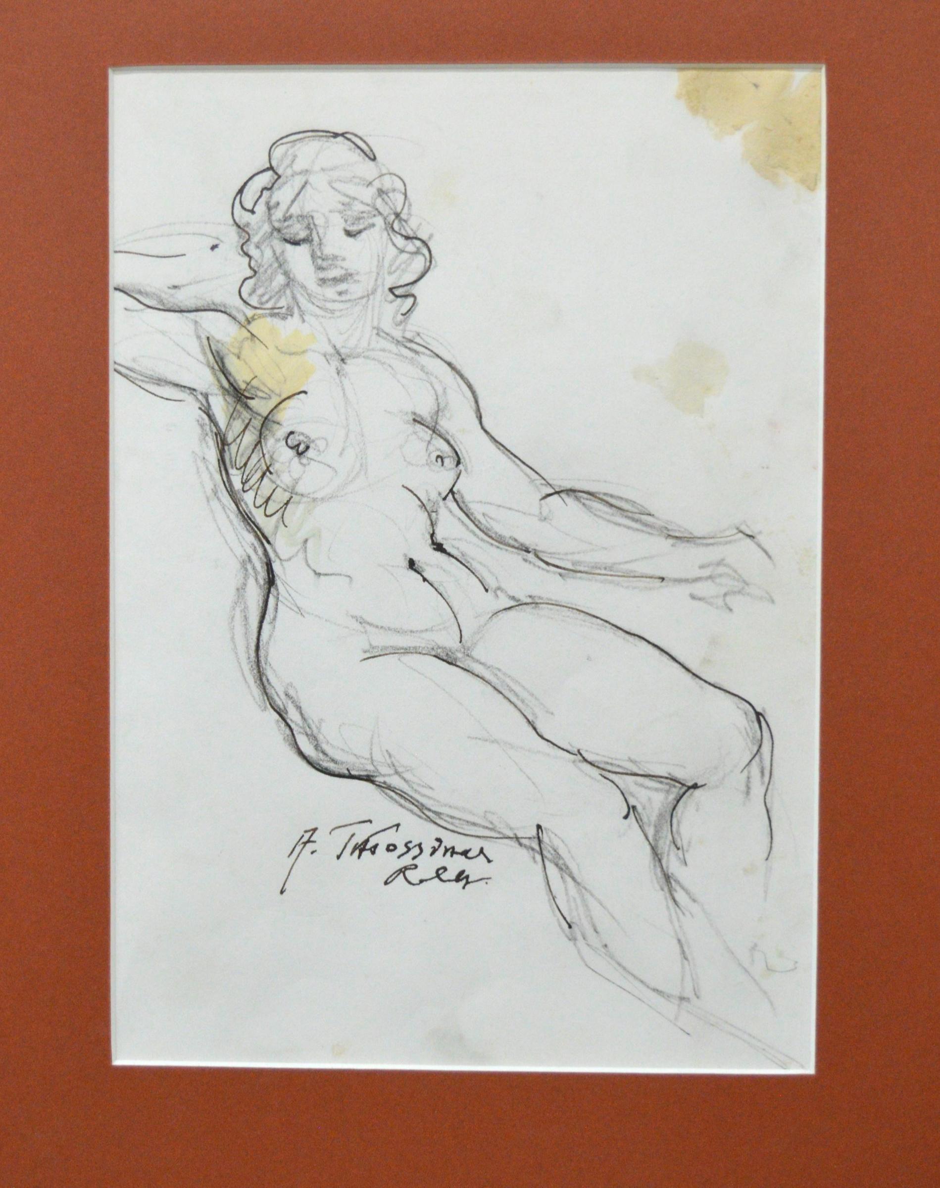 Armand Tatossian (1948-2012) - nu assis