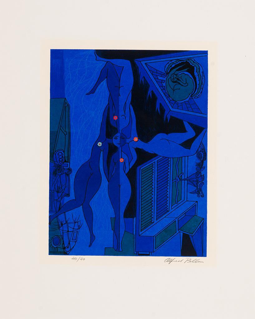 Alfred Pellan (1906-1988) - Blue Nudes