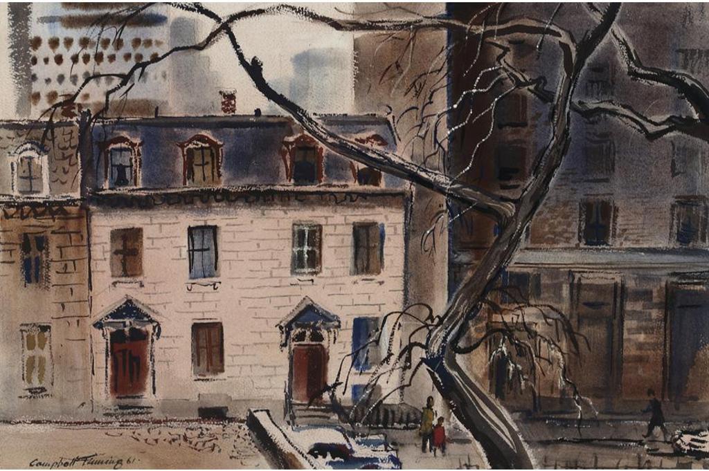 George Campbell Tinning (1910-1996) - Montreal Street Scene