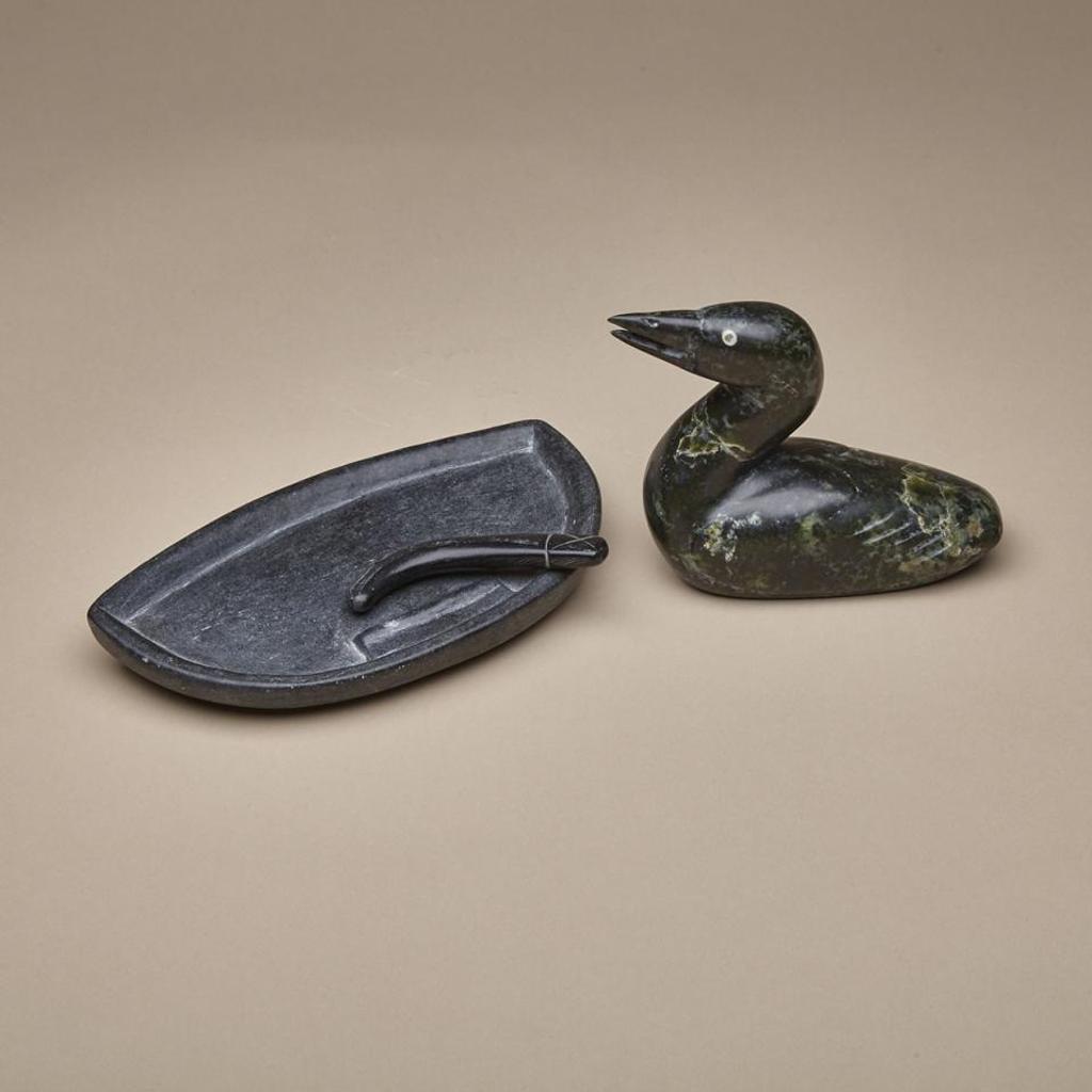 Nelson Takkiruq (1930-1999) - Model Kudlik; Swimming Loon