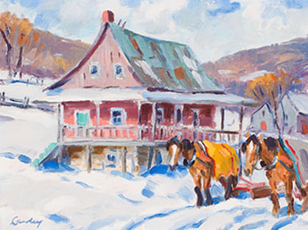 John Douglas Lawley (1906-1971) - House and Horses